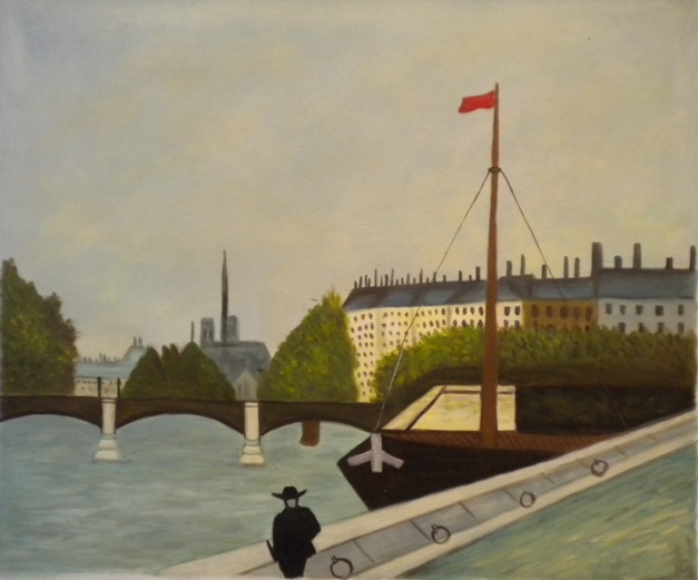 Vendita falso d'autore Paesaggio di Rousseau